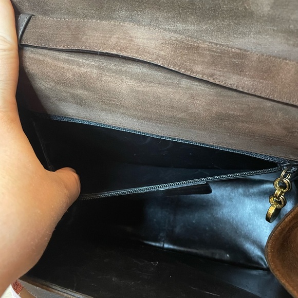 Ferragamo brown suede crossbody *Rehabbed* - Picture 9 of 16